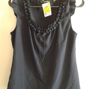 Pretty Ladies Top by TAHART size Medium Dark Navy